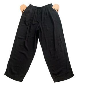 EXPRESS Campagnie Internationale Black Straight Leg Pull-on Pants 27x27" #129D